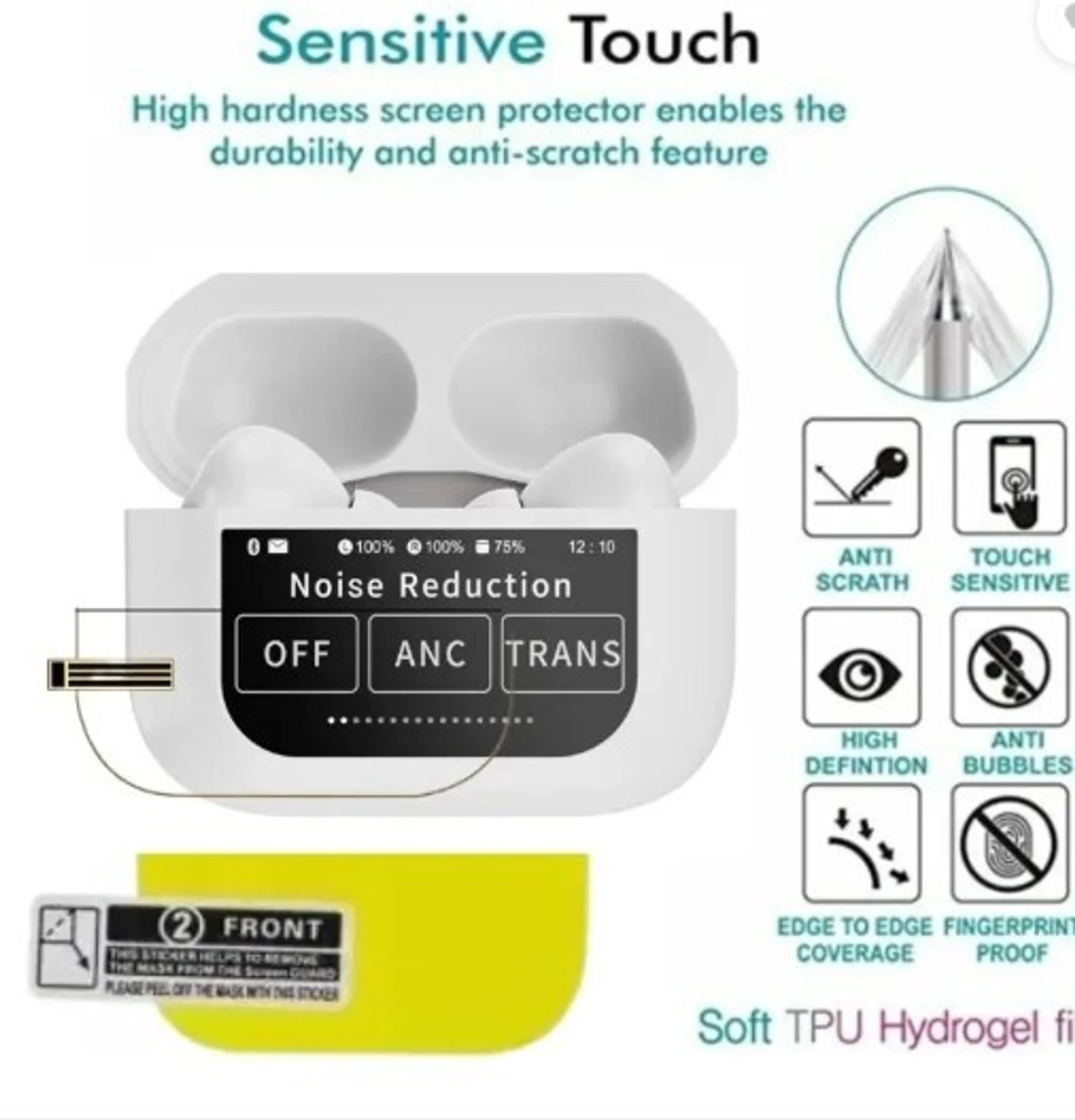 NYRO Impossible Screen Guard for AirPods Pro With a Screen