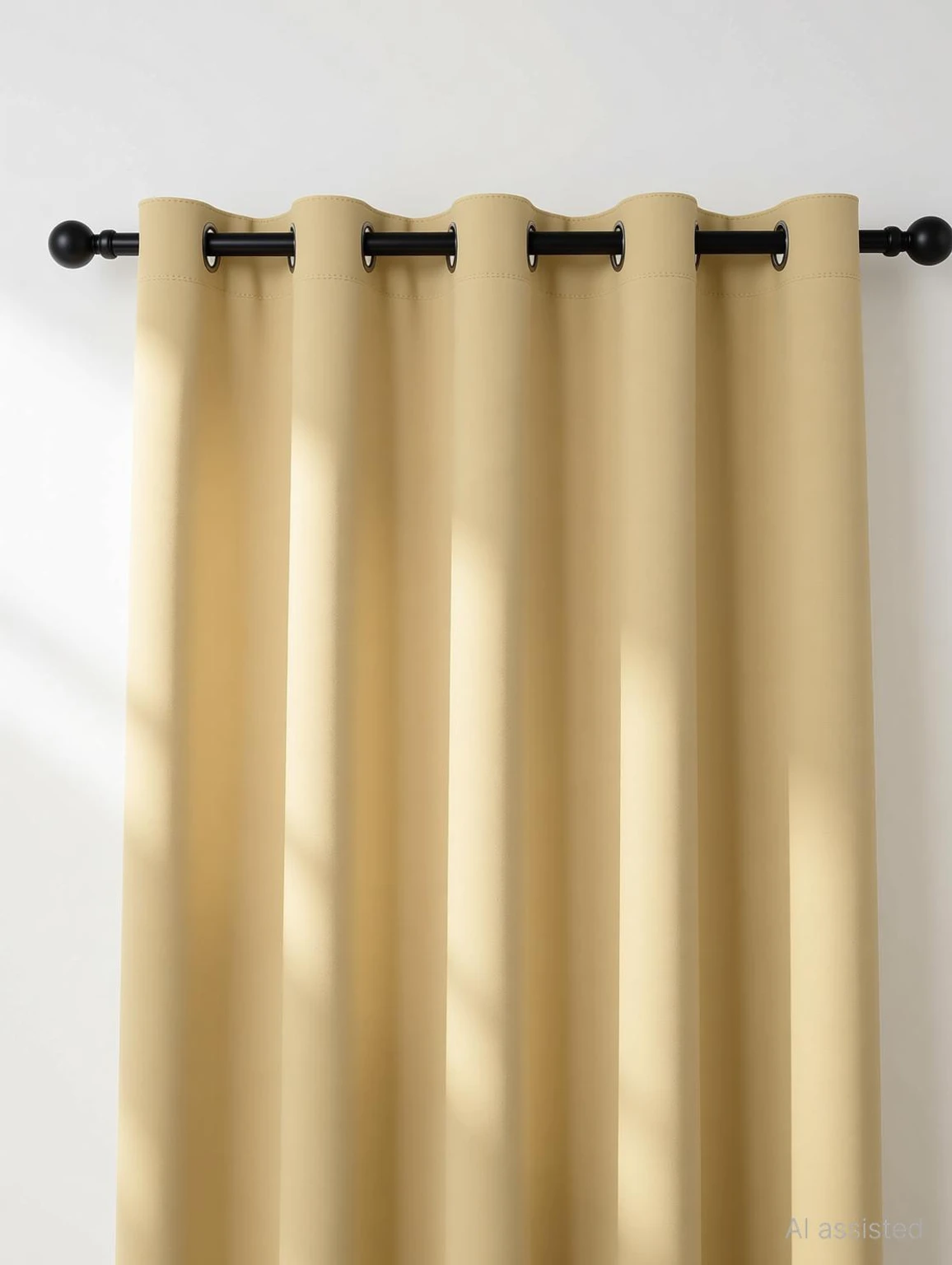 Home Stylish 213 cm (7 ft) Door Silk Blackout Curtain (Pack Of 2) (Coffee, Solid)
