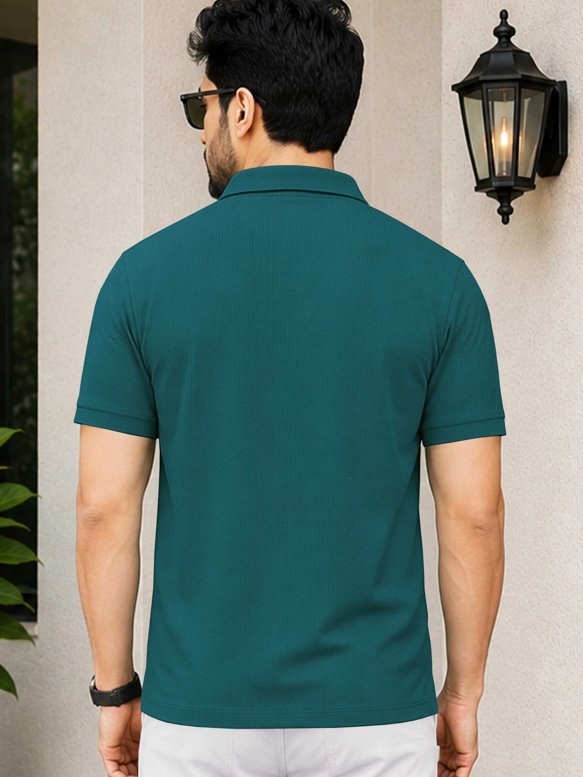 VeBNoR Men Solid Polo Neck Polyester T-Shirt